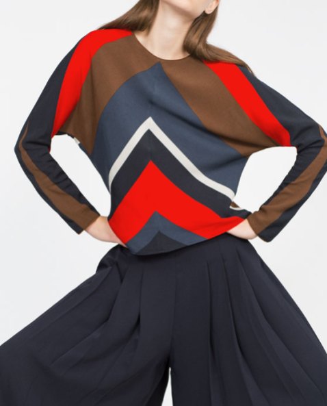Zara striped top