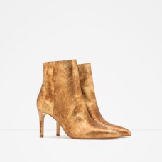 Zara shiny ankle boots